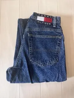No.7658 TOMMY HILFIGER デニム フラッグロゴ 90s 古着