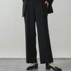 GLOBAL WORK ウツクシルエットWクロスイージーストレートパンツ新品