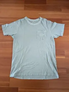 モンベル　ウォッシュアウト コットンTシャツ　メンズM　ライトグレー　ポケットTのサムネイル