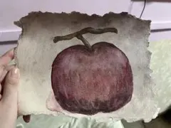 異世界りんご　水彩画のサムネイル