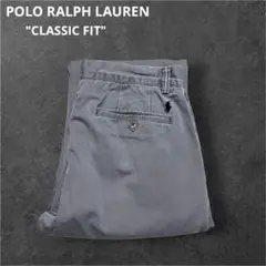ポロラルフローレン00sポロチノ34/28相当CLASSIC FITグレー