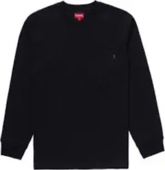 Supreme pocket long sleeve tee black S