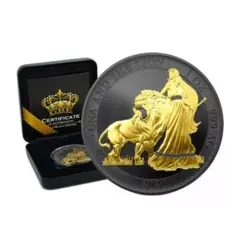 ウナとライオン 銀貨 スペシャルエディション 2024年 (新品) セントヘレナ「妖精の女王・ウナとライオン」純銀