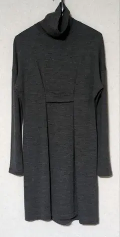 ワンピース グレー ハイネック ひざ丈 UNITED ARROWS