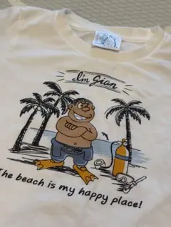 ドラえもん ジャイアン Tシャツ ホワイト　110cmのサムネイル