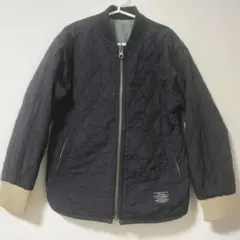 BREEZE　リバーシブル キルティングジャケット ブラック 130cm