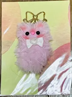 モールドール　ピンクうさぎちゃんのキーホルダー(ハンドメイド)