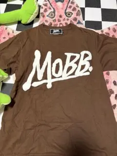 MOBB ロゴプリント Tシャツ M ブラウンのサムネイル