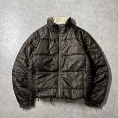 columbia puff down jacket brown y2k 海外