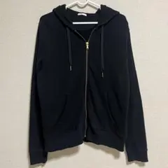 GU 無地　黒パーカー　XLのサムネイル