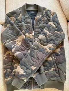 ZARA MAN 迷彩柄キルティングジャケット MA-1 Sサイズ
