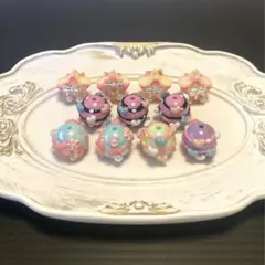 カスタムボールペン ビーズ アクリルビーズ ゆめかわペイントビーズセット