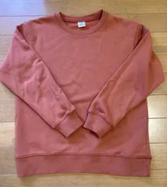 【デビロック】 赤茶無地トレーナー 140