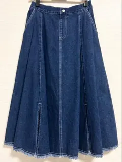 【BACK NUMBER】 デニムフレアスカート