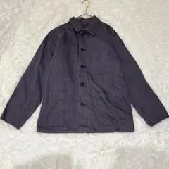 M304【ユニクロ】デニムシャツ 長袖 コットン100% ポケット付き 羽織