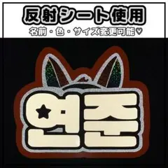 ネームボード　ヨンジュン　トゥバ　TXT 反射シート
