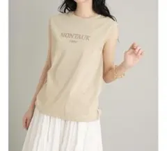 【美品】ミラオーウェン　今季　タンクトップ　ベージュ