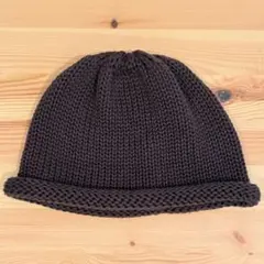 COOTIE PRODUCTIONS ロールアップビーニー ニットキャップ　黒