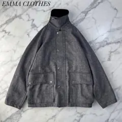 EMMA CLOTHES スタンドカラー ブルゾン グレー