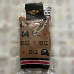 DOUBLE.B キッズ靴下 19-21cm ベージュ