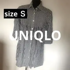 ギンガムチェック 五分袖シャツ