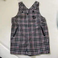 ELLE. POUPONチェック柄オーバーオル 90cm