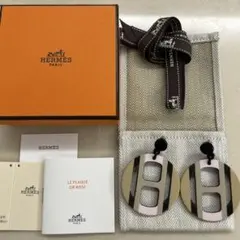 超美品 エルメス 24AW シングルピアス クレH バッファローホーン