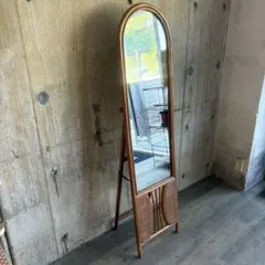 ヴィンテージ限定品 横浜ダニエル/木製スタンドミラー 定価22万円
