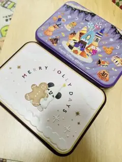ディズニー お菓子缶 2023ハロウィン 2024リルリンリン クリスマス