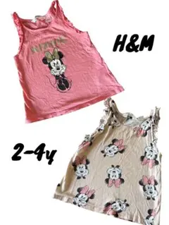 H&M ☆ミニーちゃん ノースリーブ 2-4歳