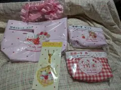 サンリオ当たりくじ　ポーチ　チャーム　トートバッグセット