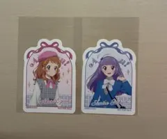 アイカツ！ 大空あかり&氷上スミレ ROUND1ver. スクエア缶バッジ 特典