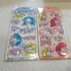 サンリオキャラクターズ　ウォーターインシール　キティ　シナモロール