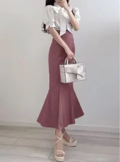 GRL＊完売品＊ハイウエストマーメイドツイルスカート