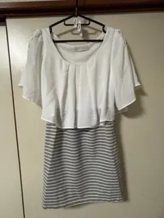 CECI McBEE ホワイトグレー チュニック 半袖