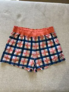 美品！FILA チェック柄 ショートパンツ M
