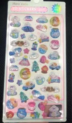 3Dマルチーズ　ドロップ　ぷくぷく　シール　シール帳　シール交換　おはじき