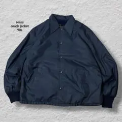 searsシアーズコーチジャケット90sネイビーUSA製vintage古着内ボア