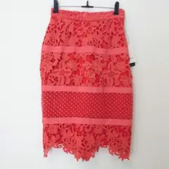 VICKY定価¥16,000❁新品タグ付き❁レースタイトスカート オレンジのサムネイル