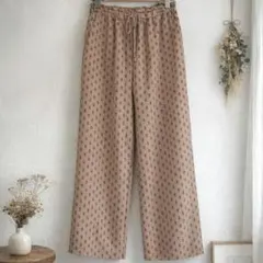 美品✨️ GU ワイド イージー パンツ ブラウン 春夏 Ｓ