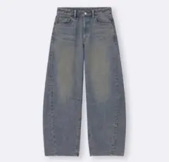 GU バレルレッグジーンズ 67 BLUE Mサイズ