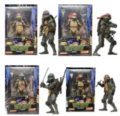 【輸入品】4体セット ミュータント ニンジャ タートルズ7インチ フィギュア