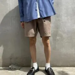 極太 00s BDU ミリタリーバギーカーゴショートパンツ W39 ネイビー 
