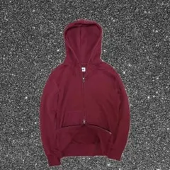 00s OLD UNIQLO ダブルジップパーカー 短丈 y2k 平成 グランジ