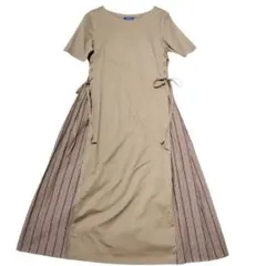 BLUE LABEL CRESTBRIDGE サイドリボン マキシワンピース M