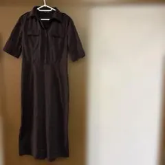 COMME CA DU MODE 半袖シャツワンピース ブラウンのサムネイル
