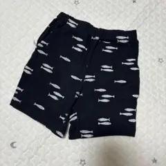 petit main プティマイン お魚柄 ショートパンツ ハーフパンツ 90