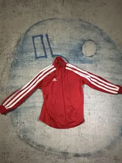 adidas Climalite 赤 ジャージ 3本ライン