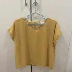 トップス 半袖 イエロー レース ロペピクニック Mサイズ