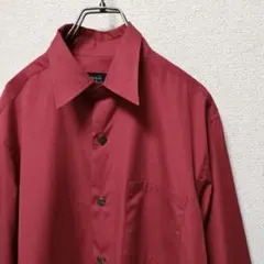 agnes b. 　アニエスベー　オム　赤　長袖　ドレスシャツ 2